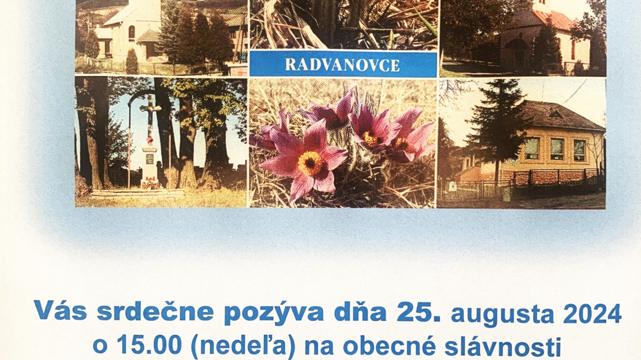 Fotografia fotogalérie Radvanovské slávnosti 1. písomnej zmienky