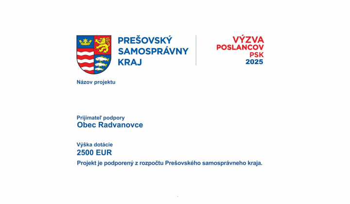 Fotka - Zakúpenie ozvučovacej zostavy pre obec - Výzva poslancov PSK 2025