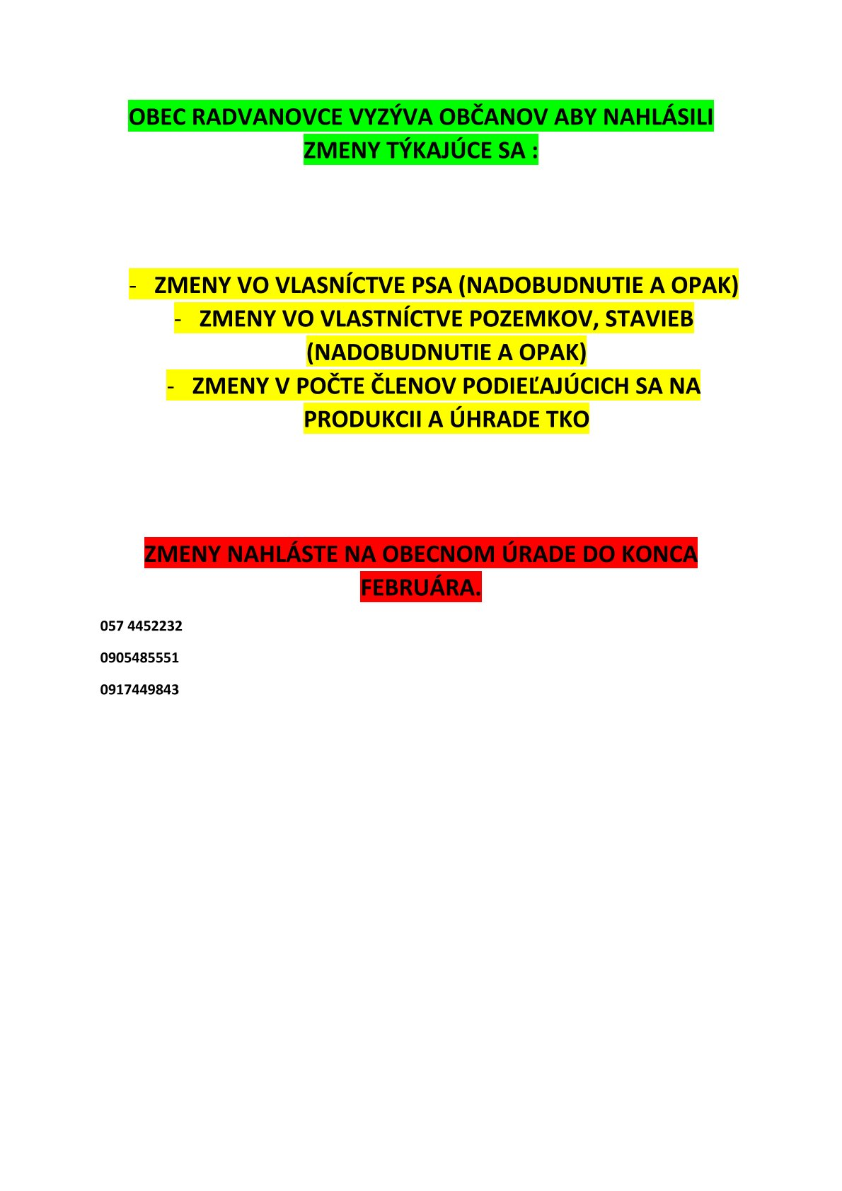 Fotka - Povinnosť občanov hlásiť zmenu vo vlastníctve